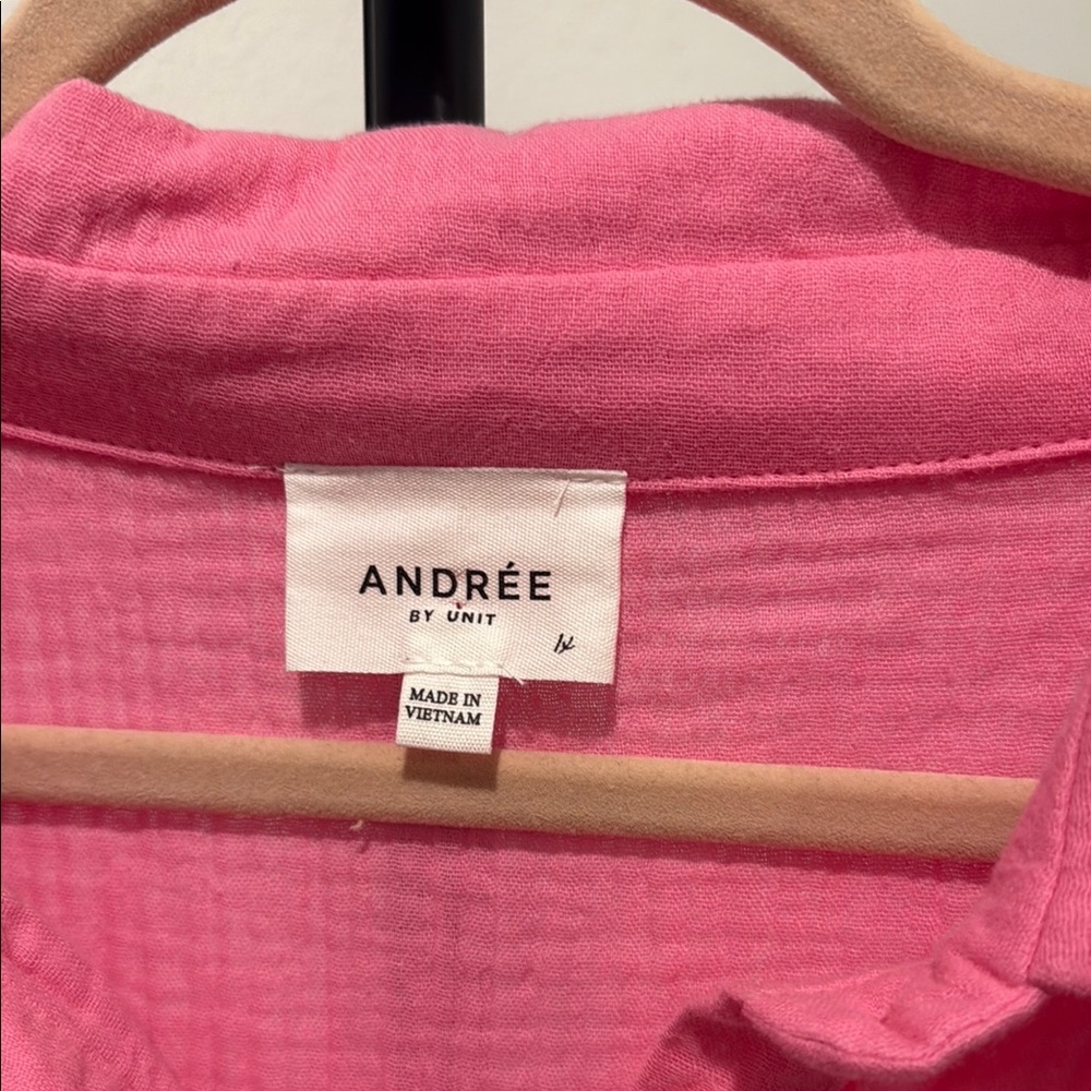 Pink Oversized Button Down Shirt - image 2